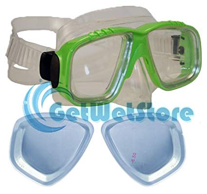 GetWetStore RX Scuba Dive Snorkeling Mask Prescription Lenses