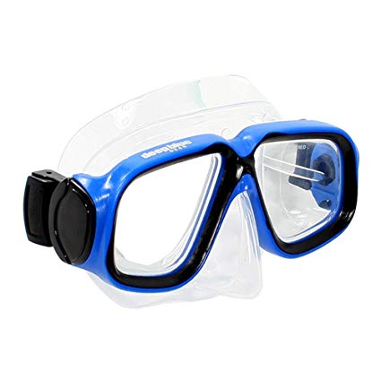Deep Blue Gear Kids Diving Snorkeling Mask (Maui Jr.), Different Strength For Each Eye, Blue