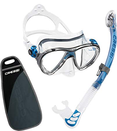 Cressi BIG EYES EVO & ALPHA DRY, Premium Quality Professional Snorkeling Adult Set - Made in Italy by quality since 1946