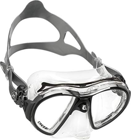 Cressi AIR, Premium Scuba Diving Snorkel Mask, Crystal Silicone, Made in Italy