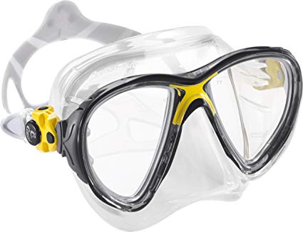 Cressi Sub Big Eyes Evolution CRYSTAL Silicone 2 Lens Scuba Diving Mask
