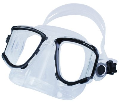 ScubaMax Pano II Slim 4 Window Dive Mask with Nose Purge Diving Snorkeling Swimming