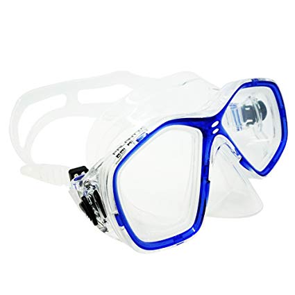 Palantic Blue Jr. Diving/Snorkeling Prescription Dive Mask with RX Lenses