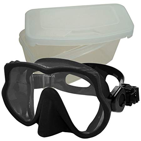 Promate frameless Mask for scuba diving snorkel with mask protective box