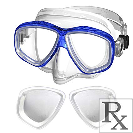 Promate RX Snorkeling Purge Mask with Prescription Lens Available for Snorkel Scuba Dive