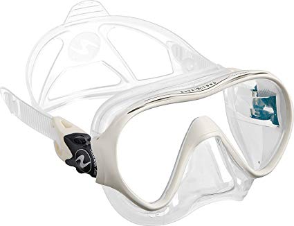 Aqua Lung Linea Single Lens Dive Mask (White)