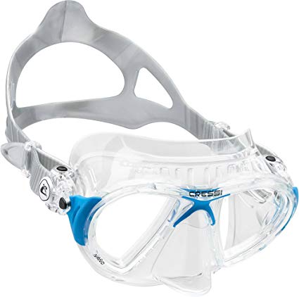 Cressi Low Volume Scuba Diving mask made in the revolutionary Crystal silicone | Nano made in Italy
