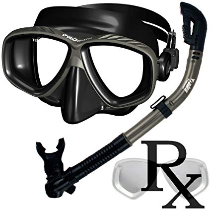 Prescription Purge Mask Dry Snorkel Snorkeling Scuba Diving Combo Set/SCS0005