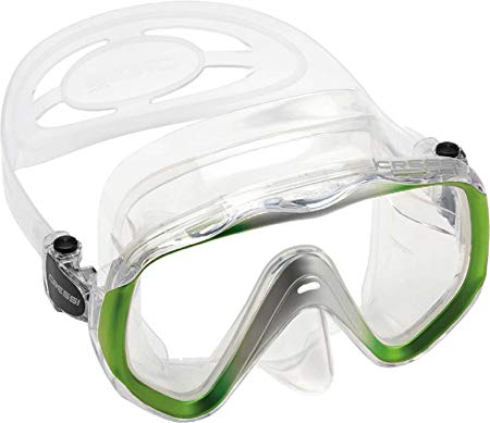 Adult Single Lens Mask for Maximum Vision While Scuba Diving and Snorkeling | LIBERTY by Cressi: quality since 1946