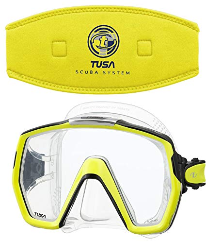 Tusa FREEDOM HD Scuba Diving Mask w/ TUSA Mask Strap Cover