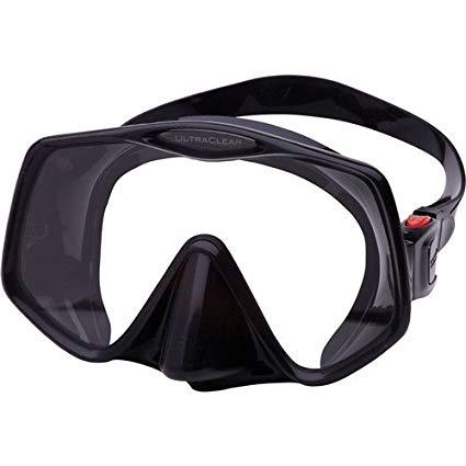 Atomic Aquatics Frameless 2 Mask (Black, Large Fit)