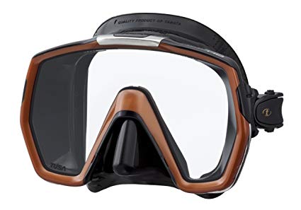 Tusa M1001 Freedom HD Scuba Diving Mask Black Silicone - Bronze
