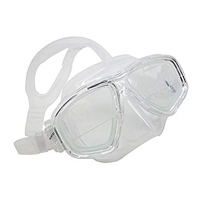 Scuba Clear Dive Mask FARSIGHTED Prescription RX 1/3 Optical Lenses